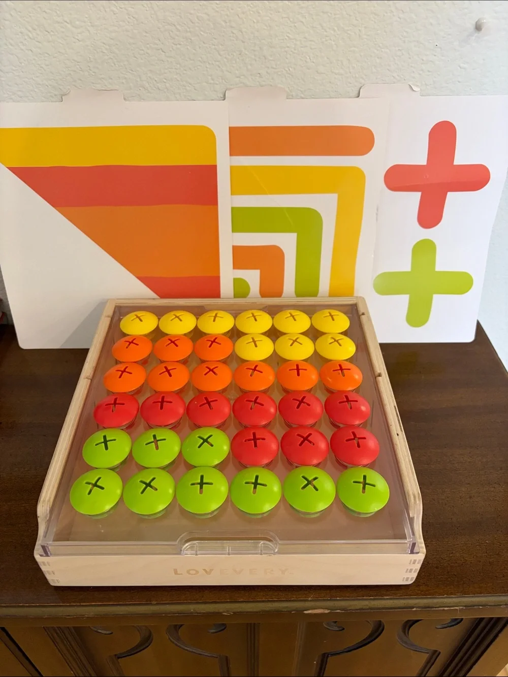Lovevery Mosaic Button Board Color Sorting Pattern Fine Motor Toy
